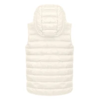 LIBERTY HOOD VEST KID, kid's bodywarmer with hood, off white