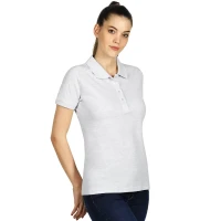 SUNNY, Damen-Poloshirt, 180 g/m2, Helle Asche