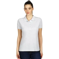 SUNNY, Damen-Poloshirt, 180 g/m2, Helle Asche