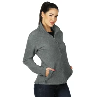 POLARIS LADY, women's polar fleece jacket/sweatshirt, 280 g/m2, ash
