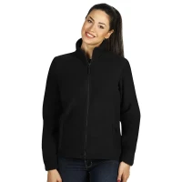 POLARIS LADY, women's polar fleece jacket/sweatshirt, 280 g/m2, black