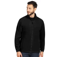 POLARIS, Polar-Fleece-Sweatshirt, 280 g/m2, Schwarz