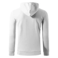 WINNER, unisex hooded sweatshirt with a zipper, 280 g/m2, white