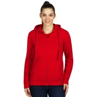 WINNER, Kapuzen-Sweatshirt mit Reissverschluss, 280 g/m2, Rot