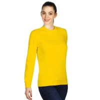 SPRING, unisex sweatshirt, round neck, 280 g/m2, yellow