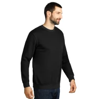 SPRING, unisex sweatshirt, round neck, 280 g/m2, black