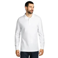 GATOR, long sleeved polo shirt, 200 g/m2, white