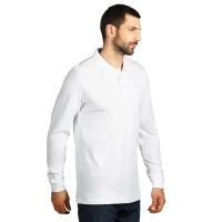 GATOR, long sleeved polo shirt, 200 g/m2, white