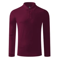GATOR, long sleeved polo shirt, 200 g/m2, burgundy