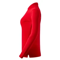 LINDA, women's long sleeve polo shirt, 200 g/m2, red