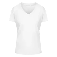 TARGET V LADY, Damen-V-Ausschnitt T-Shirt, 160 g/m2, Weiss