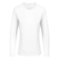TARGET LSL LADY, ladies’ long-sleeve cotton t-shirt, 160 g/m2, white