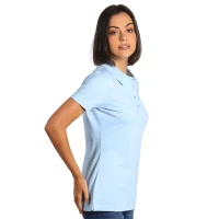PREMIUM POLO LADY, Damen-Poloshirt, 180 g/m2, Hellblau