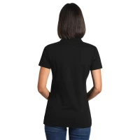 PREMIUM POLO LADY, Damen-Poloshirt, 180 g/m2, Schwarz