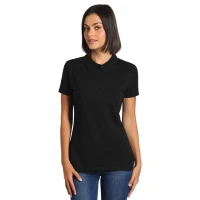PREMIUM POLO LADY, Damen-Poloshirt, 180 g/m2, Schwarz