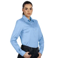 GRANT LSL WOMEN, Langarm-Hemd für Damen, Hellblau