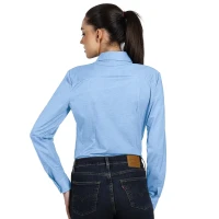 GRANT LSL WOMEN, Langarm-Hemd für Damen, Hellblau