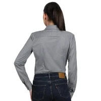 GRANT LSL WOMEN, Langarm-Hemd für Damen, Grau