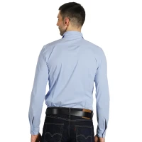 COLLINS LSL MEN, Langarm-Hemd für Herren, Hellblau