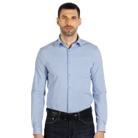 COLLINS LSL MEN, Langarm-Hemd für Herren, Hellblau