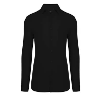 COLLINS LSL MEN, Langarm-Hemd für Herren, Schwarz