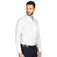 COMFORT LSL MEN, muška pamučna košulja dugih rukava, bela