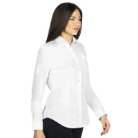 CLUB LSL WOMEN, Langarm-Bluse für Damen, Weiss