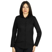 CLUB LSL WOMEN, Langarm-Bluse für Damen, Schwarz