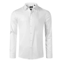 CLUB LSL MEN, men's long sleeve shirt, white