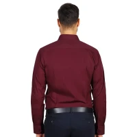 CLUB LSL MEN, men's long sleeve shirt, burgundy