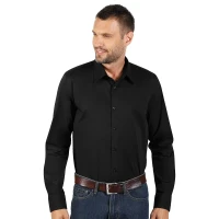 CLUB LSL MEN, men's long sleeve shirt, black