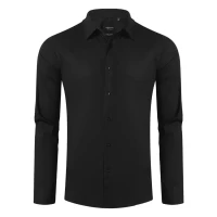 CLUB LSL MEN, men's long sleeve shirt, black