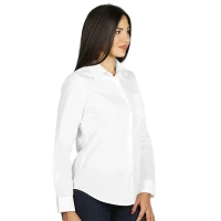 BUSINESS LSL WOMEN, Langarm-Bluse für Damen, Weiss