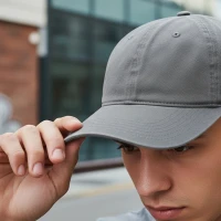 FAZE, cap, 6 panels, metal buckle closure, light brown
