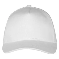 DANTE, cap, 5 panels, velcro closure, white