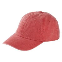 ARLO, cap, 6 panels, metal buckle closure, red
