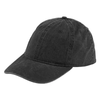 ARLO, Cap mit 6 Panels, metallische Schnalle, Schwarz
