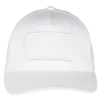 FLAG, Cap mit fünf Panels, Klettverschluss, Weiss