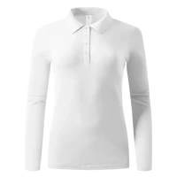 SUNNY LSL, women's long sleeve polo shirt, 180 g/m2, white