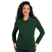 SUNNY LSL, Damen-Langarm-Poloshirt, 180 g/m2, Waldgrün