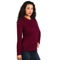 SUNNY LSL, Damen-Langarm-Poloshirt, 180 g/m2, Bordeaux