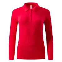 SUNNY LSL, Damen-Langarm-Poloshirt, 180 g/m2, Rot