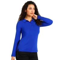 SUNNY LSL, Damen-Langarm-Poloshirt, 180 g/m2, Königsblau