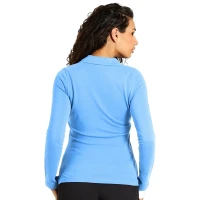 SUNNY LSL, Damen-Langarm-Poloshirt, 180 g/m2, Hellblau