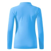 SUNNY LSL, Damen-Langarm-Poloshirt, 180 g/m2, Hellblau