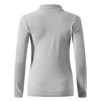 SUNNY LSL, Damen-Langarm-Poloshirt, 180 g/m2, Asche