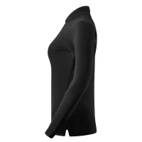 SUNNY LSL, Damen-Langarm-Poloshirt, 180 g/m2, Schwarz
