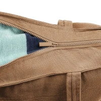 ECO LIVING, Tragtasche aus recycelter Baumwolle, 500 g/m2, Hellbraun Braun