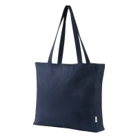 ECO LIVING, Tragtasche aus recycelter Baumwolle, 500 g/m2, Blau
