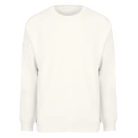 BIG, unisex oversize crew neck organic cotton sweatshirt, 300 g/m2, off white